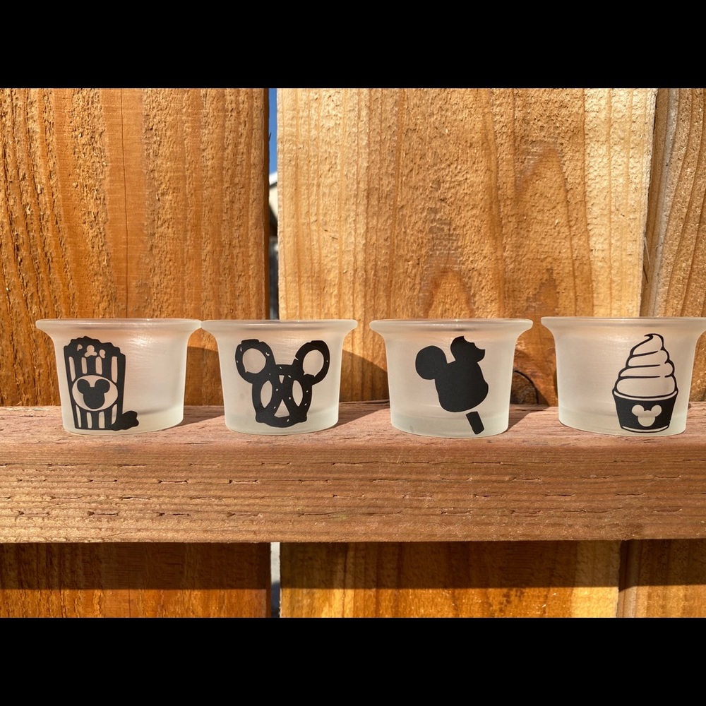 Disneyland Snacks Set of 4 Candle Holder